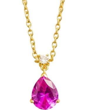 Juvetti Pisa Medium Pendant Necklace - Pink