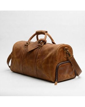 Touri Leather Weekender - Brown