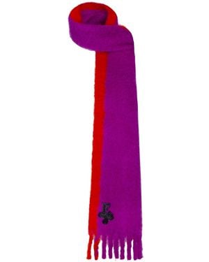 The Extreme Collection Mohair Bicolour Scarf Paxton - Purple