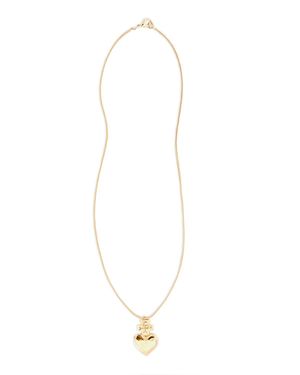 Lovard Hand-Cut Mini Heart Necklace - White