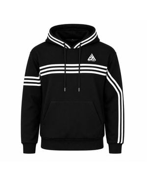 Chic Urban Urban Velocity Stripe Pullover Hoodie - Black