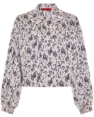 Pcfg The Party Edit Satin Cropped Bomber Jacket - Purple
