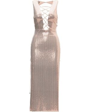 Nissa Holographic-Effect Midi Dress - Multicolor