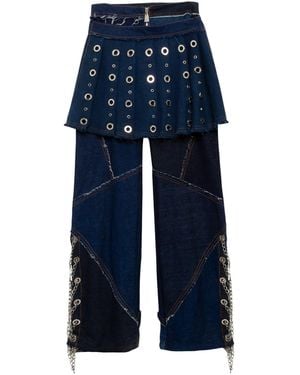 Paloma Lira Gwen Trousers And Skirt - Blue