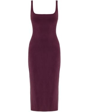 UNDRESS Olivia Grape Midi Bodycon Dress - Purple