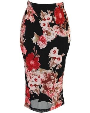 Jennafer Grace Lucy Pencil Skirt - Red