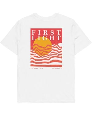 Anchor and Crew Fourteen First Light Editions Organic Cotton T-Shirt - White