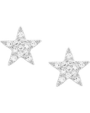 KAMARIA Star Diamond Stud Earrings - Metallic