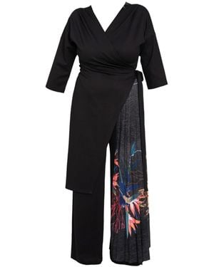 ARTISTA Secret Beauty Pleated Jumpsuit - Black