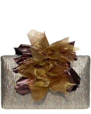 Simitri Bronzed Angel Clutch - Brown