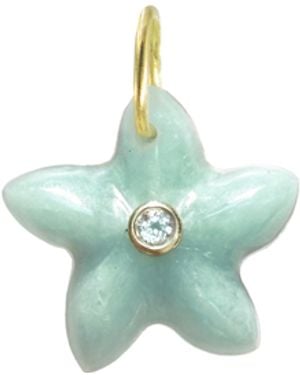 KAMARIA Star Fish Gemstone Pendant With Topaz - Green