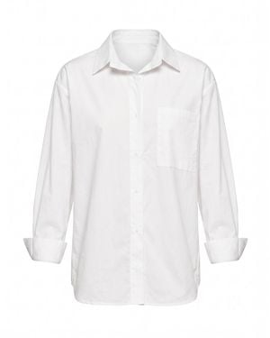 Tantra Spain Sl Basic Shirt With Back Opening And Pocket - White