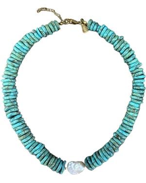 Christina Greene Pebble Beach Beaded Necklace - Blue