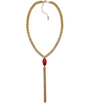Adriana Pappas Designs Marquise Lariat - Red