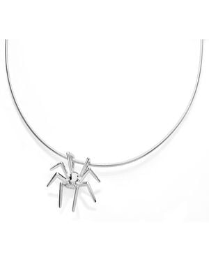 Lucy Quartermaine Spider Pendant - Metallic