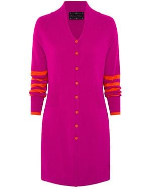 Beatrice von Tresckow Longline Cashmere Cardigan - Pink