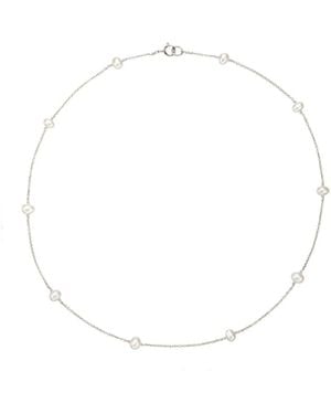 Lily & Roo Ten Pearl Choker - Metallic