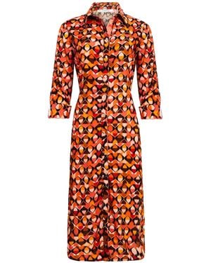 N'Onat Retro Shirt-Dress - Red