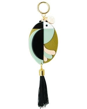 Gissa Bicalho Handmade Acrylic Mirror Bird Of Paradise Satin - Metallic