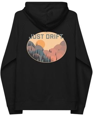 Anchor and Crew Just Drift. Seeker Organic Cotton Hoodie - Black