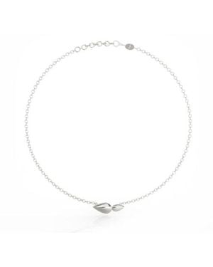 Linda Fiore Lotus Necklace - White