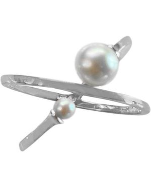 FV Jewellery Perle Double Wrap Pearl Ring - White