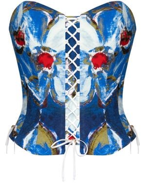 Elsava Of Silence Corset - Blue