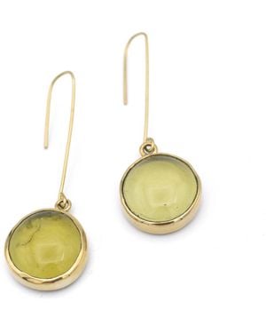 Lala Salama Glass Droplet Earrings - Metallic