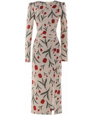 Tuva Collection Garden Dress Long Sleeves - Red
