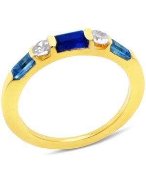 GEM BAZAAR Theia Sapphire Ring - Blue