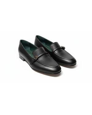 By Virgo Maren Handcrafted Leather Loafer - Black