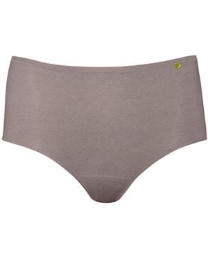 Zd - Zero Defects Atenea High-Waist Brief – Stylisht Fit & Comfort With Soy Fibre - Grey