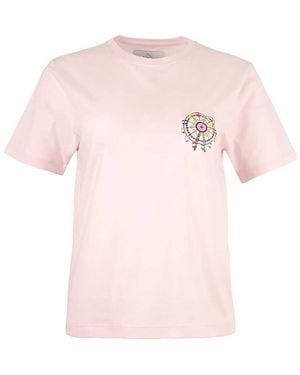 blonde gone rogue Ferris Wheel Graphic Print Tee, Organic Cotton - Pink