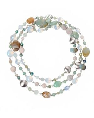 Jaredjamin Nerissa Gemstone Convertible Strand - Metallic