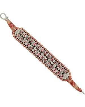 Artisan Tourmaline & Diamond Silk Bracelet - Metallic