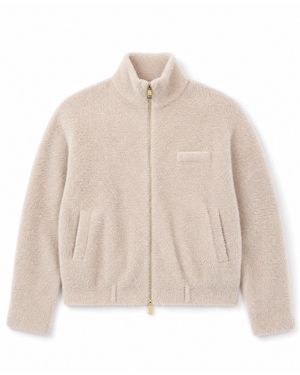 ROAV Neutrals Everyday Emma Soft Double Zip Cardigan - Natural
