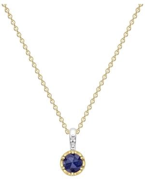 Dinny Hall September Sapphire Birthstone Pendant - Metallic