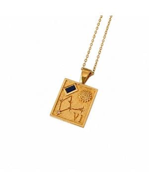 Cier Virgo Zodiac Necklace - Metallic