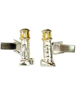Simon Kemp Jewellers Lighthouse Cufflinks - Metallic