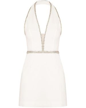 Tia Dorraine Tender Love Crystal-Embellished Mini Dress - White