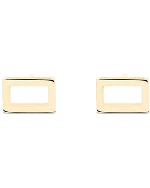 Sheida Farrokhi Rectangle Stud Earrings - Metallic
