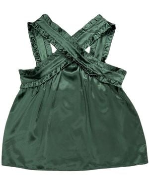Lindsay Nicholas New York Jackie Criss Cross Top - Green