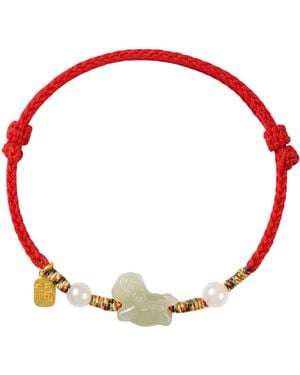 seree Baby Collection Year Of The Horse Woven Baby Bracelet Anklet - Red