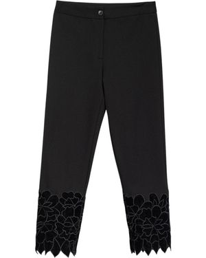 Niza Long Straight Trousers - Black