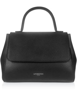 Le Parmentier Ladyfinger Top Handle Ladybag W/Strap - Black