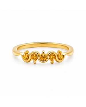 Belinda Jewelz Citrine Wavy Multi - Metallic