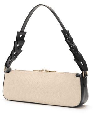 Jurgi Brand Neutrals Canvas Mano Shoulder Bag - Metallic