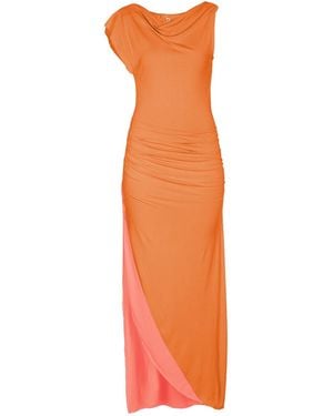 carlton jones Estelle Long Knit Dress - Orange