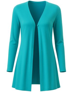 Conquista Open Front Cardigan - Blue