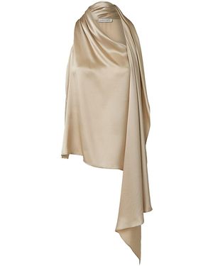 The Summer Edit Neutrals Celine Scarf Top - Natural